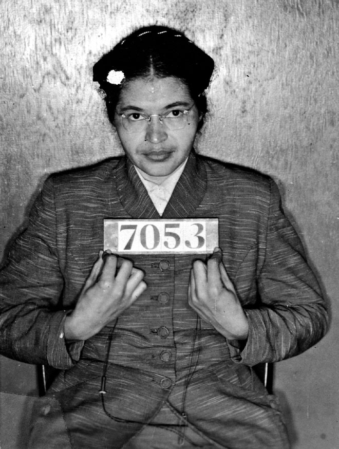 Sheriff's booking photo of Rosa Parks (Associated Press)